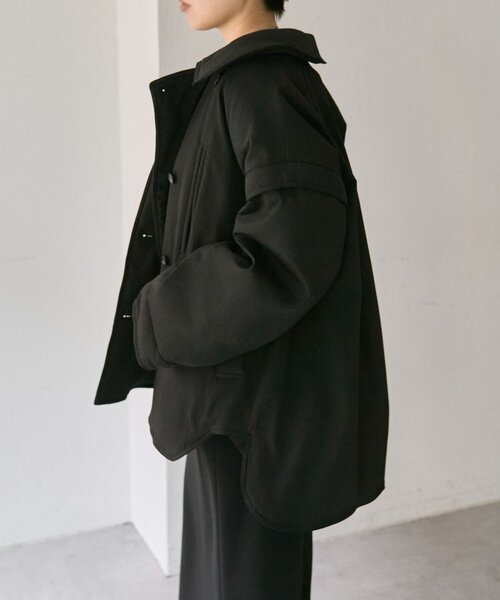 ear PAPILLONNER（イアパピヨネ）の「西川リサイクルダウンミドル丈【SUM1 STYLE(スミスタイル)】（その他アウター・レディース・ブラック/ピンク/キャメル・FREE）」の9枚目の写真