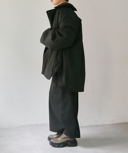 ear PAPILLONNER（イアパピヨネ）の「西川リサイクルダウンミドル丈【SUM1 STYLE(スミスタイル)】（その他アウター・レディース・ブラック/ピンク/キャメル・FREE）」の13枚目の写真