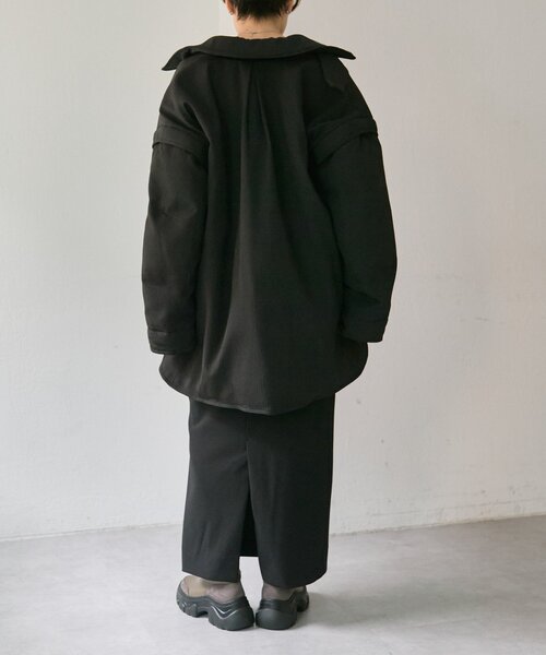 ear PAPILLONNER（イアパピヨネ）の「西川リサイクルダウンミドル丈【SUM1 STYLE(スミスタイル)】（その他アウター・レディース・ブラック/ピンク/キャメル・FREE）」の14枚目の写真