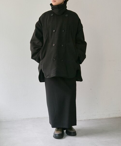 ear PAPILLONNER（イアパピヨネ）の「西川リサイクルダウンミドル丈【SUM1 STYLE(スミスタイル)】（その他アウター・レディース・ブラック/ピンク/キャメル・FREE）」の15枚目の写真