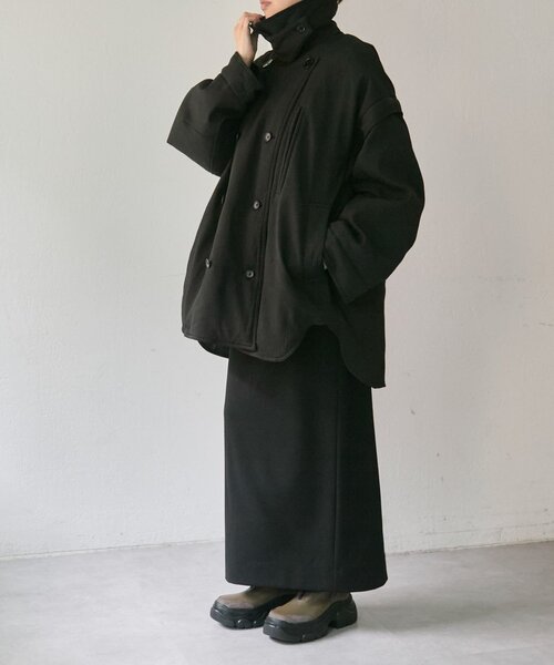 ear PAPILLONNER（イアパピヨネ）の「西川リサイクルダウンミドル丈【SUM1 STYLE(スミスタイル)】（その他アウター・レディース・ブラック/ピンク/キャメル・FREE）」の16枚目の写真