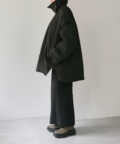 ear PAPILLONNER（イアパピヨネ）の「西川リサイクルダウンミドル丈【SUM1 STYLE(スミスタイル)】（その他アウター・レディース・ブラック/ピンク/キャメル・FREE）」の17枚目の写真