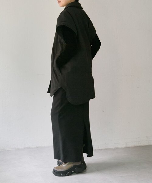 ear PAPILLONNER（イアパピヨネ）の「西川リサイクルダウンミドル丈【SUM1 STYLE(スミスタイル)】（その他アウター・レディース・ブラック/ピンク/キャメル・FREE）」の20枚目の写真