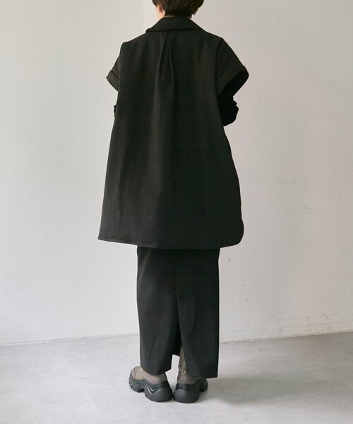 ear PAPILLONNER（イアパピヨネ）の「西川リサイクルダウンミドル丈【SUM1 STYLE(スミスタイル)】（その他アウター・レディース・ブラック/ピンク/キャメル・FREE）」の21枚目の写真