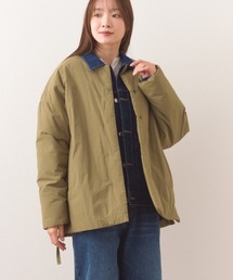 OMNES（オムネス）の「中綿ダウンステッチレスサイドZIPハーフコート（ダウンジャケット/コート）」