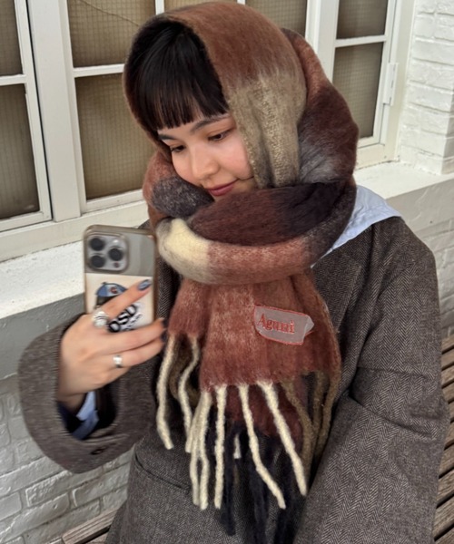 セール】【Aguni】チェック柄マフラー（マフラー）｜CIAOPANIC TYPY