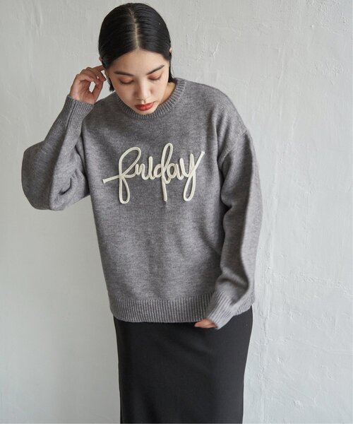 セール】コード刺繍ロゴニット（ニット/セーター）｜notch.（ノッチ