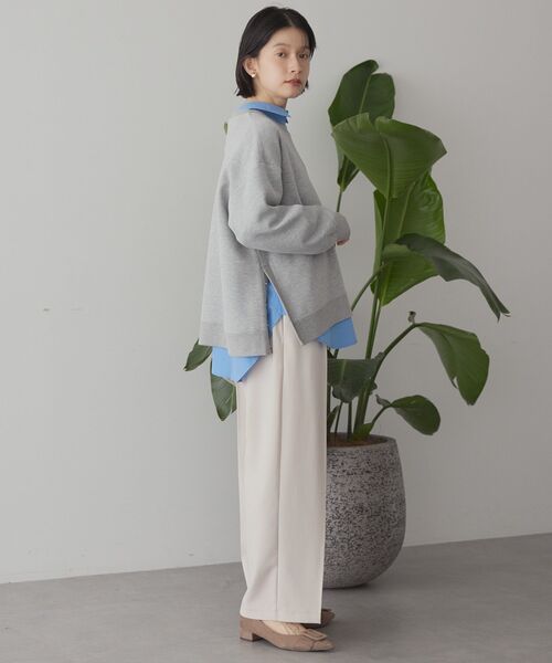 AMERICAN HOLIC（アメリカンホリック）の「サイドドットボタンポンチプルオーバー（スウェット・レディース・アイボリー/グレー系その他/ブラック/ボルドー・M/L）」の20枚目の写真