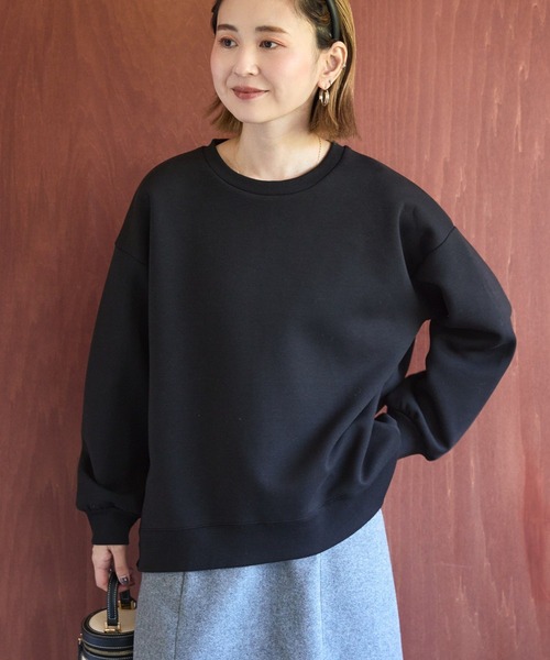 AMERICAN HOLIC（アメリカンホリック）の「サイドドットボタンポンチプルオーバー（スウェット・レディース・アイボリー/グレー系その他/ブラック/ボルドー・M/L）」の2枚目の写真