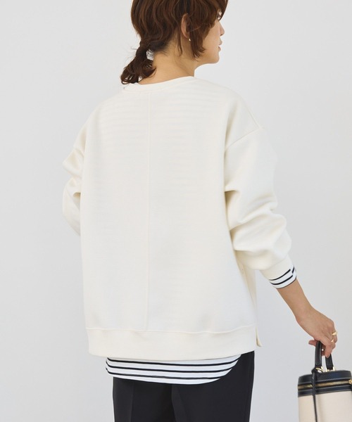 AMERICAN HOLIC（アメリカンホリック）の「サイドドットボタンポンチプルオーバー（スウェット・レディース・アイボリー/グレー系その他/ブラック/ボルドー・M/L）」の11枚目の写真