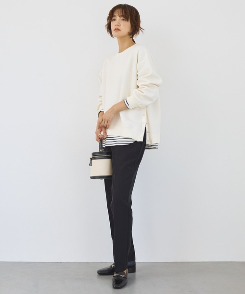 AMERICAN HOLIC（アメリカンホリック）の「サイドドットボタンポンチプルオーバー（スウェット・レディース・アイボリー/グレー系その他/ブラック/ボルドー・M/L）」の12枚目の写真