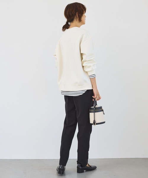 AMERICAN HOLIC（アメリカンホリック）の「サイドドットボタンポンチプルオーバー（スウェット・レディース・アイボリー/グレー系その他/ブラック/ボルドー・M/L）」の13枚目の写真