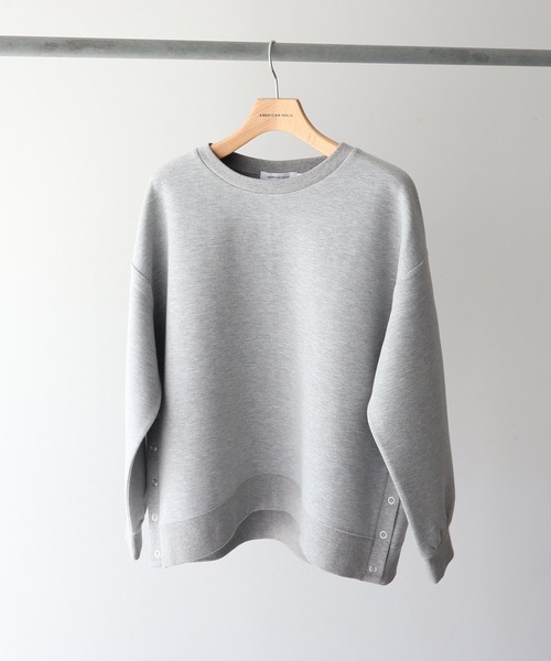 AMERICAN HOLIC（アメリカンホリック）の「サイドドットボタンポンチプルオーバー（スウェット・レディース・アイボリー/グレー系その他/ブラック/ボルドー・M/L）」の14枚目の写真