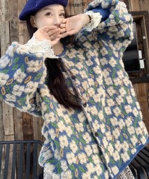 emi+（エミプラス）の「ボアジャガードニットカーディガン（カーディガン/ボレロ）」