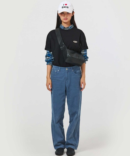 EMIS(イミス)の「RUBBER PATCH T-SHIRT(Tシャツ/カットソー・レディース・ネイビー/ホワイト/ブラック・FREE)」の6枚目の写真