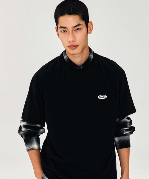 EMIS(イミス)の「RUBBER PATCH T-SHIRT(Tシャツ/カットソー・レディース・ネイビー/ホワイト/ブラック・FREE)」の8枚目の写真