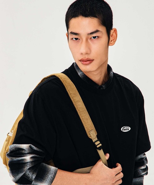 EMIS(イミス)の「RUBBER PATCH T-SHIRT(Tシャツ/カットソー・レディース・ネイビー/ホワイト/ブラック・FREE)」の9枚目の写真