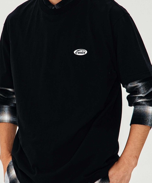 EMIS(イミス)の「RUBBER PATCH T-SHIRT(Tシャツ/カットソー・レディース・ネイビー/ホワイト/ブラック・FREE)」の10枚目の写真