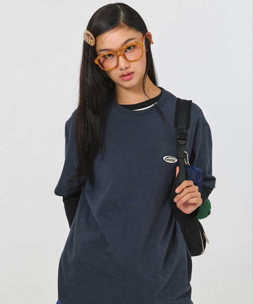 EMIS(イミス)の「RUBBER PATCH T-SHIRT(Tシャツ/カットソー・レディース・ネイビー/ホワイト/ブラック・FREE)」の15枚目の写真