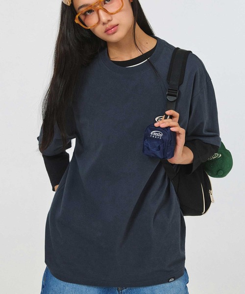 EMIS(イミス)の「RUBBER PATCH T-SHIRT(Tシャツ/カットソー・レディース・ネイビー/ホワイト/ブラック・FREE)」の16枚目の写真