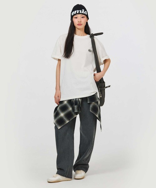 EMIS(イミス)の「RUBBER PATCH T-SHIRT(Tシャツ/カットソー・レディース・ネイビー/ホワイト/ブラック・FREE)」の22枚目の写真