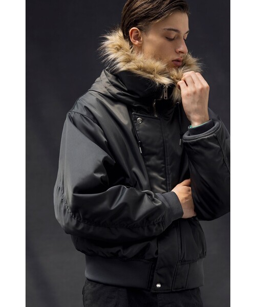 MONKEY TIME(モンキータイム)の「N2B モディファイ(ブルゾン・メンズ・ダークグリーン/ブラック・S/M/L/XL)」の3枚目の写真