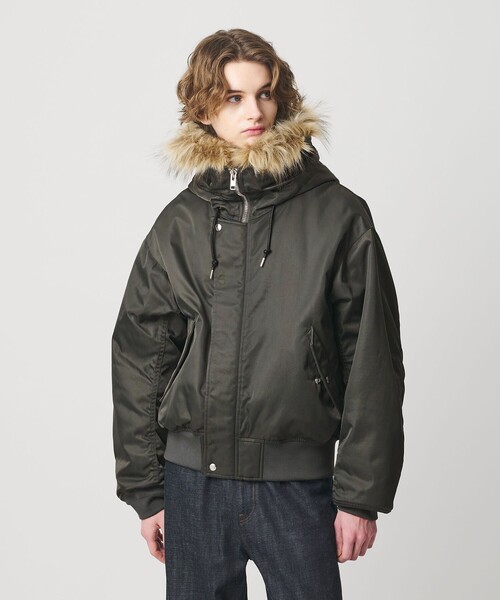 MONKEY TIME(モンキータイム)の「N2B モディファイ(ブルゾン・メンズ・ダークグリーン/ブラック・S/M/L/XL)」の6枚目の写真