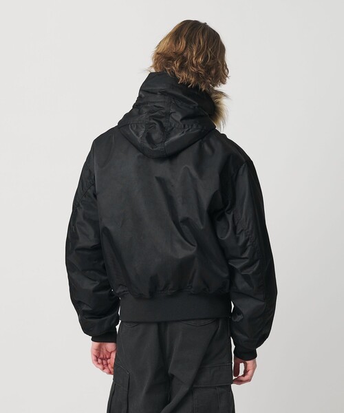 MONKEY TIME(モンキータイム)の「N2B モディファイ(ブルゾン・メンズ・ダークグリーン/ブラック・S/M/L/XL)」の9枚目の写真