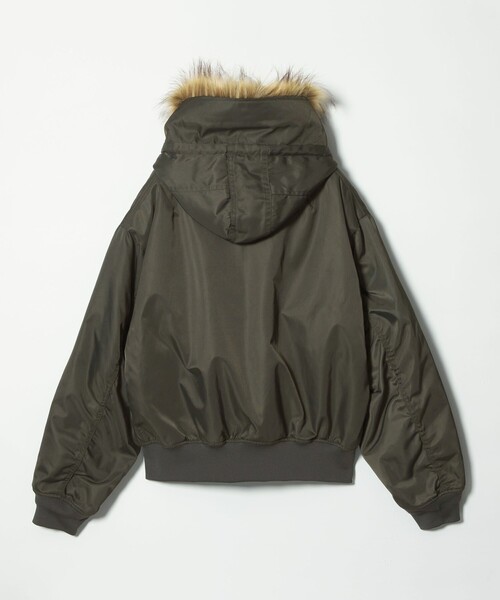 MONKEY TIME(モンキータイム)の「N2B モディファイ(ブルゾン・メンズ・ダークグリーン/ブラック・S/M/L/XL)」の13枚目の写真