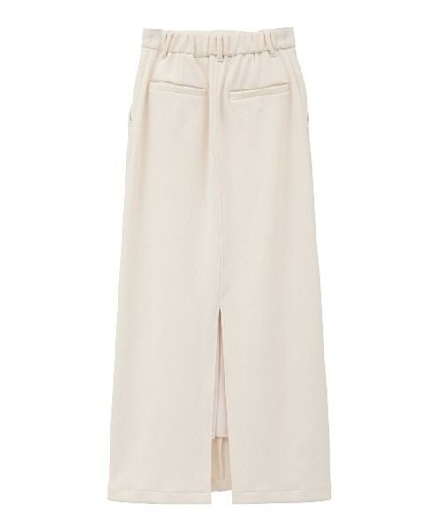 CLANE（クラネ）の「【CLANE/クラネ】RIB STRIPE STRAIGHT SKIRT/リブストレートスカート（スカート・レディース・アイボリー/ブラック・1/2）」の3枚目の写真