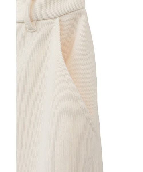CLANE（クラネ）の「【CLANE/クラネ】RIB STRIPE STRAIGHT SKIRT/リブストレートスカート（スカート・レディース・アイボリー/ブラック・1/2）」の6枚目の写真