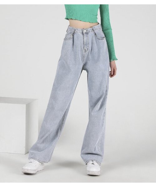 AVANDRESS(アバンドレス )の「BUCKLE WIDE DENIM PANTS BLACK(デニムパンツ・レディース・その他・MEDIUM/LARGE/X-LARGE/SMALL)」の17枚目の写真