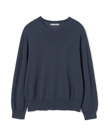 Millo Archive（ミロ アーカイブ）の「Crop V-neck Knit [Navy]（ニット/セーター・メンズ）」