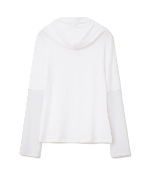 MILLO WOMEN（ミロウーマン）の「ミニマルリブフードパーカー [アイボリー]（パーカー・レディース・その他・SMALL/MEDIUM）」の3枚目の写真