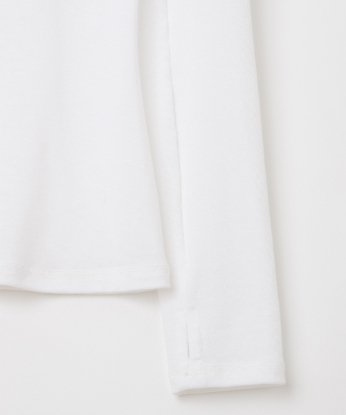 MILLO WOMEN（ミロウーマン）の「ミニマルリブフードパーカー [アイボリー]（パーカー・レディース・その他・SMALL/MEDIUM）」の5枚目の写真