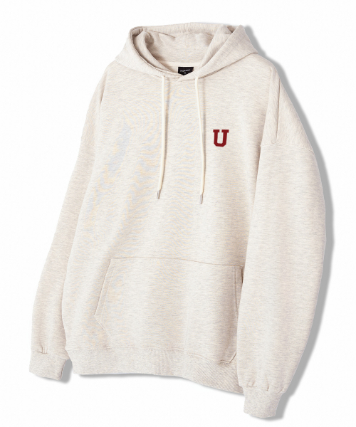 UNDEROFF（アンダーオフ）の「アセンティックリラックスドフードパーカー小ロゴブラック（パーカー・レディース・ブラック・SMALL/MEDIUM/LARGE/X-LARGE）」の2枚目の写真