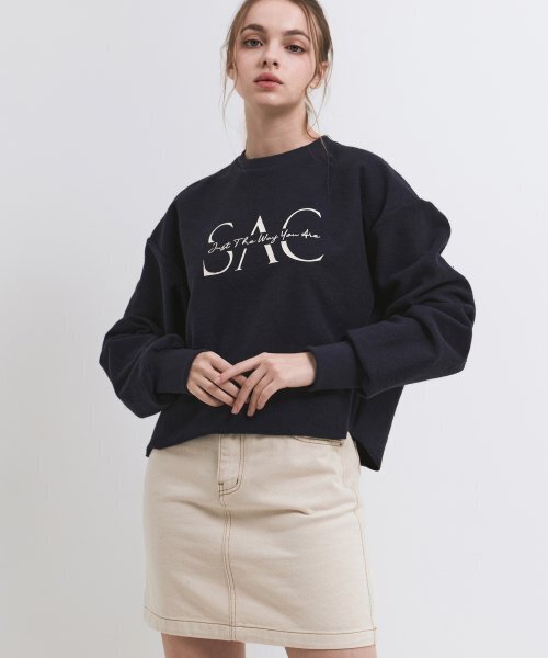 SALT AND CHOCOLATE(ソルトアンドチョコレート)の「SACロゴナチュラルベーシックデニムスカート4W223Z101(スカート・レディース・その他・SMALL/X-SMALL)」の2枚目の写真