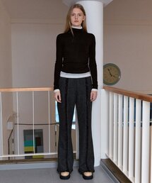 FRINGE TWEED PANTS