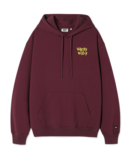Wacky WiLLy（ワッキーウィリー）の「スケッチグラフィックフードスウェットバーガンディ（パーカー・レディース・その他・SMALL/MEDIUM/LARGE/X-LARGE）」の2枚目の写真
