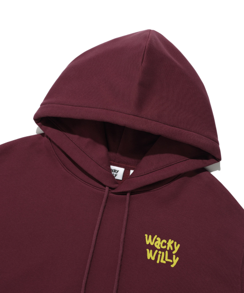 Wacky WiLLy（ワッキーウィリー）の「スケッチグラフィックフードスウェットバーガンディ（パーカー・レディース・その他・SMALL/MEDIUM/LARGE/X-LARGE）」の4枚目の写真