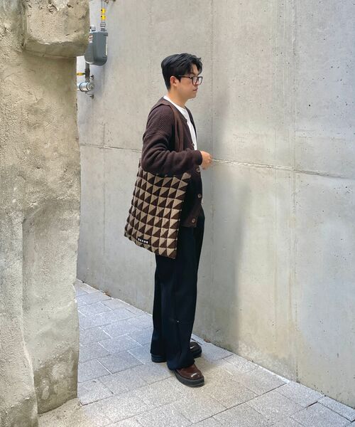 XERO（ゼロ）の「Concise Round Neck Cardigan [Brown]（カーディガン/ボレロ・レディース・その他・MEDIUM/X-LARGE/LARGE）」の2枚目の写真