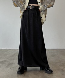 PAGEBOY | サテンナロースカート 【ウエストゴム・ストレスフリー】(スカート)