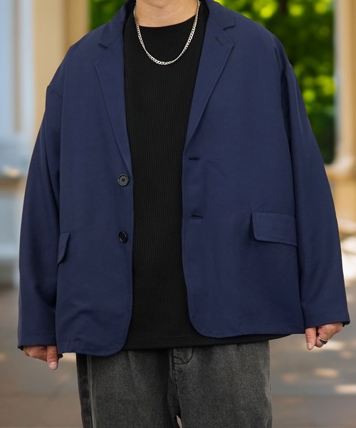 Burner（バーナー）の「【GROOVY STORE】オーバーサイズ テーラードジャケット　セットアップ対応（テーラードジャケット・メンズ・ネイビー/グレー/ブラック・M/L）」の3枚目の写真