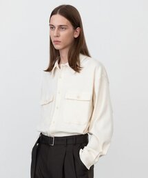 INSILENCE | コットンジャージーアウターシャツ CREAM(シャツ/ブラウス)