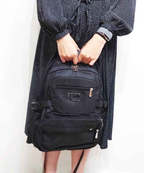 CRYSTAL BALL（クリスタルボール）の「オックスフォードナイロン防水バックパック（バックパック/リュック・レディース・ブラック/ピンク・FREE）」の3枚目の写真