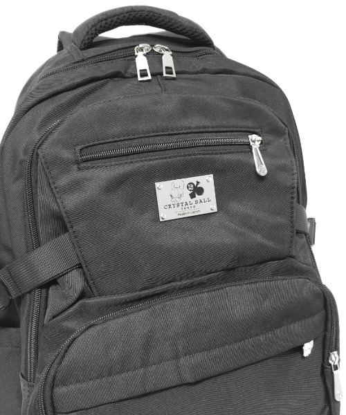CRYSTAL BALL（クリスタルボール）の「オックスフォードナイロン防水バックパック（バックパック/リュック・レディース・ブラック/ピンク・FREE）」の4枚目の写真
