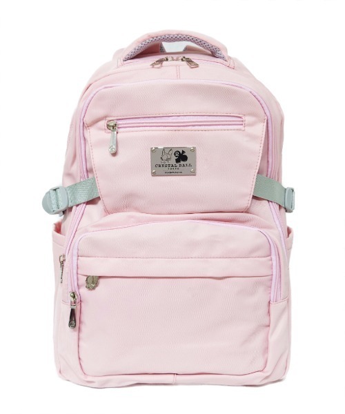 CRYSTAL BALL（クリスタルボール）の「オックスフォードナイロン防水バックパック（バックパック/リュック・レディース・ブラック/ピンク・FREE）」の12枚目の写真