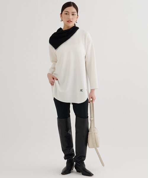 Whim Gazette（ウィムガゼット）の「刺繍ジョーゼットプルオーバー