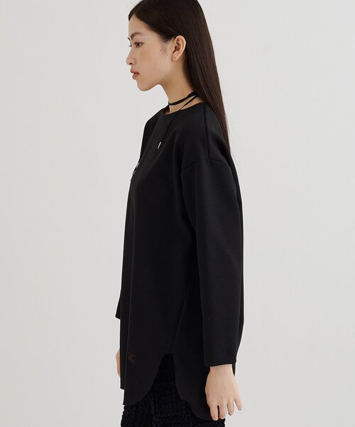 Whim Gazette（ウィムガゼット）の「刺繍ジョーゼットプルオーバー（シャツ/ブラウス・レディース・ブラック/オフホワイト・FREE）」の5枚目の写真