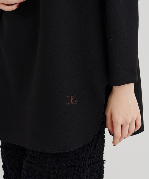 Whim Gazette（ウィムガゼット）の「刺繍ジョーゼットプルオーバー（シャツ/ブラウス・レディース・ブラック/オフホワイト・FREE）」の11枚目の写真